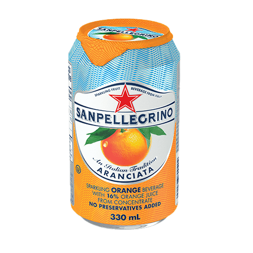 San Pellegrino orange