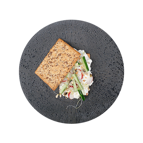 Cracker cottage cheese