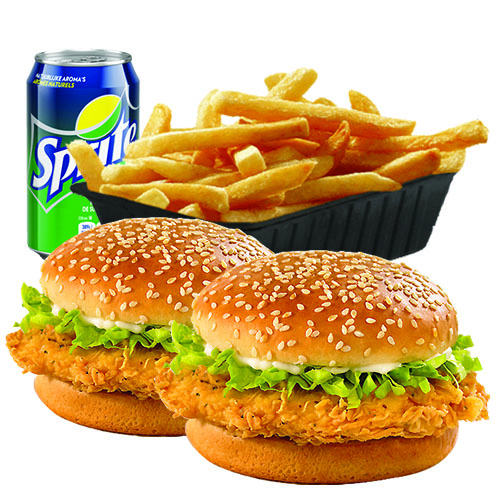 Double deal crispy chicken menu