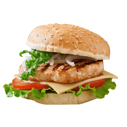 Grilled chicken burger