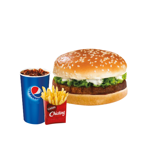 Beef burger menu