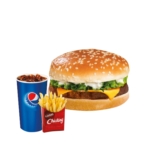 Cheese burger menu