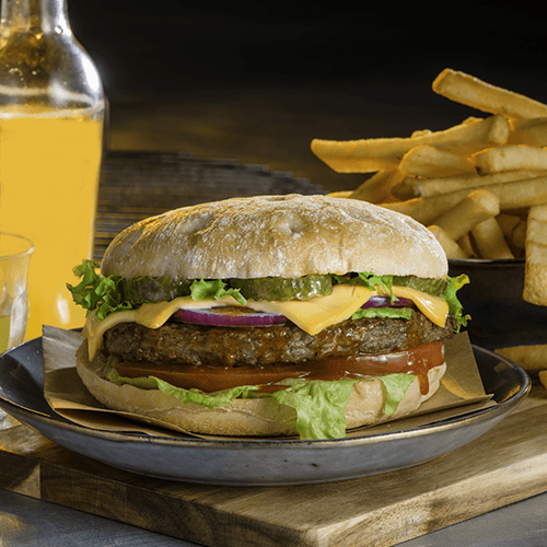 Cheese burger menu