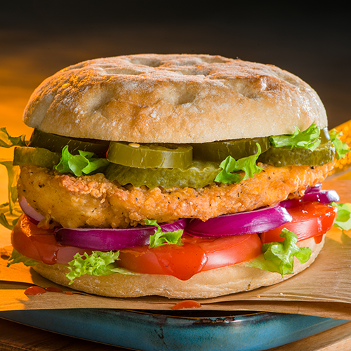 Hot chicken burger los
