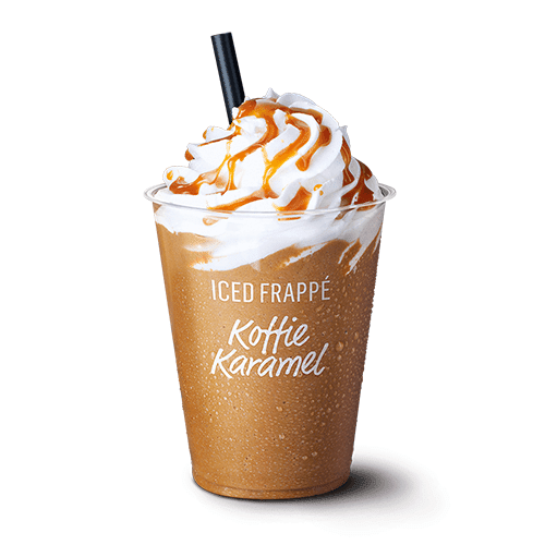 Iced Frappé Koffie Karamel
