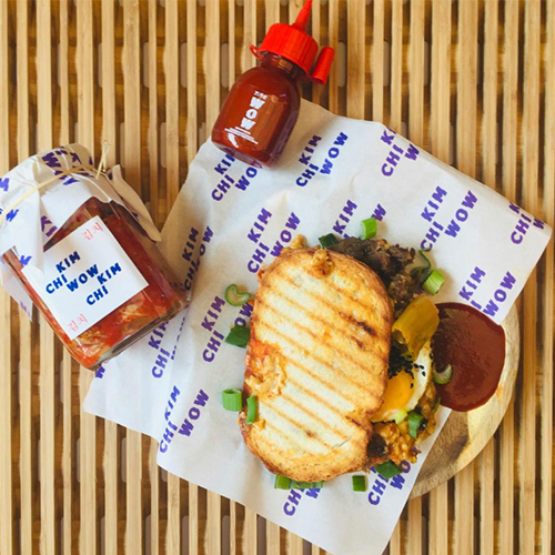 Beef bulgogi grilled cheese