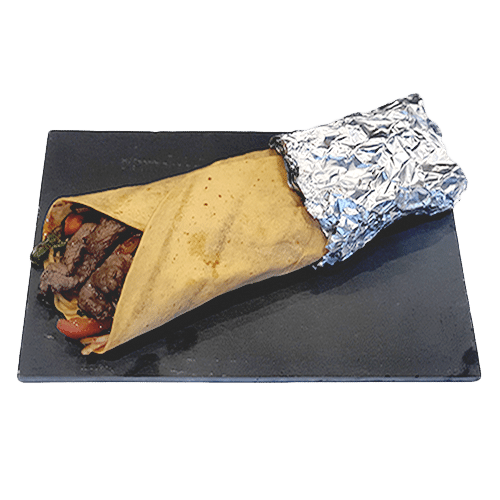 Beef wrap menu