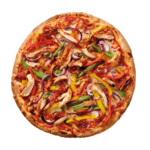 Pizza bbq chicken