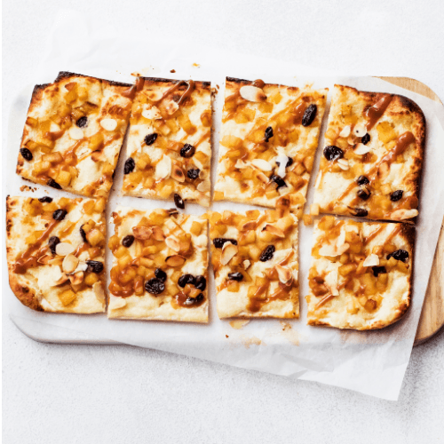 Flammkuchen apple and almond