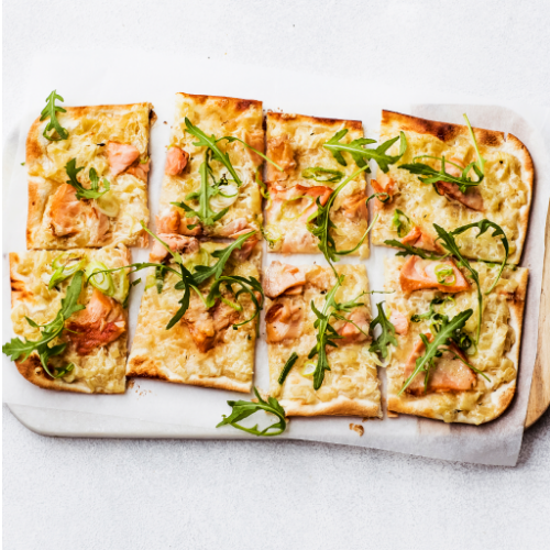 Flammkuchen salmon