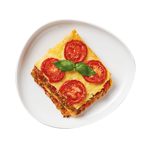 Lasagna with ground beef