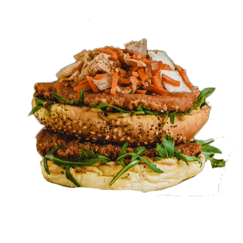 Korean crunchy chicken burger
