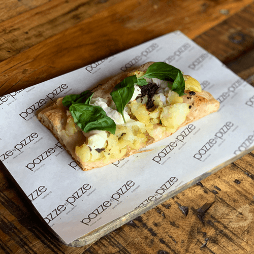 Potato and truffle slice