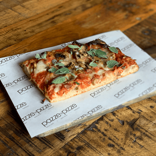 Ham and mushroom slice