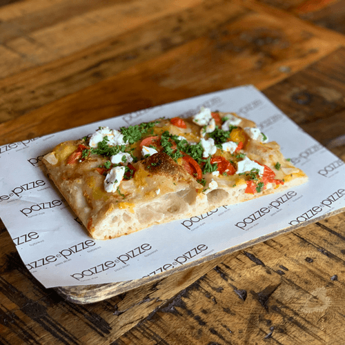 Goat cheese slice