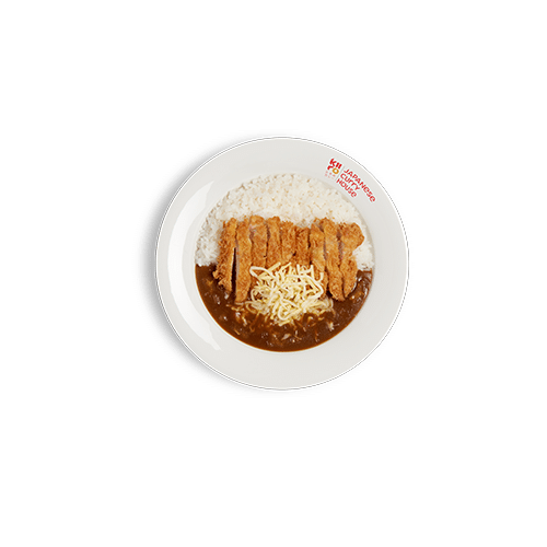Chicken thigh katsu and cheese curry