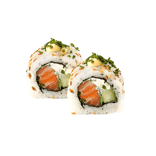 Cream cheese salmon roll