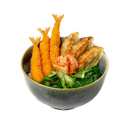 Ebi furay gyoza don