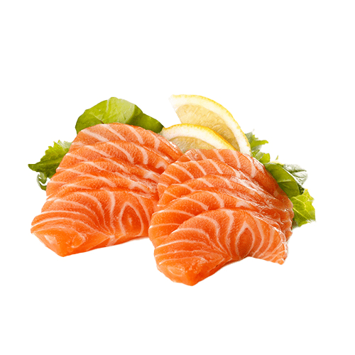 Salmon sashimi