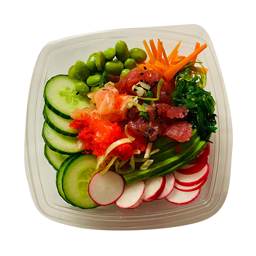 Tuna/zalm mixed poke bowl
