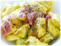 Pasta a la ponna prosciutto