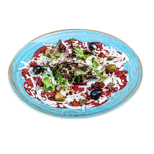 Huisgemaakte runder carpaccio