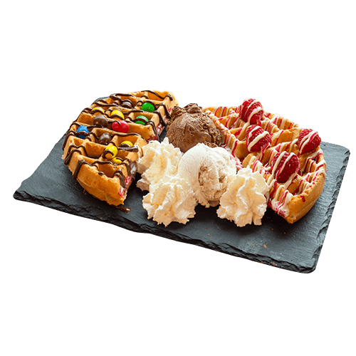 Half and half wafel