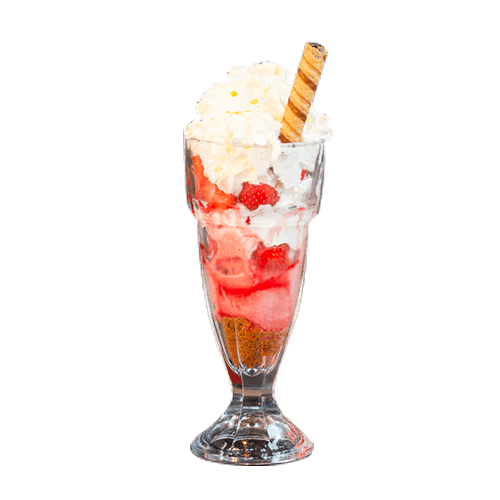 Strawberry sensation sundae