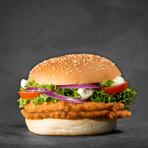 Double chicken burger