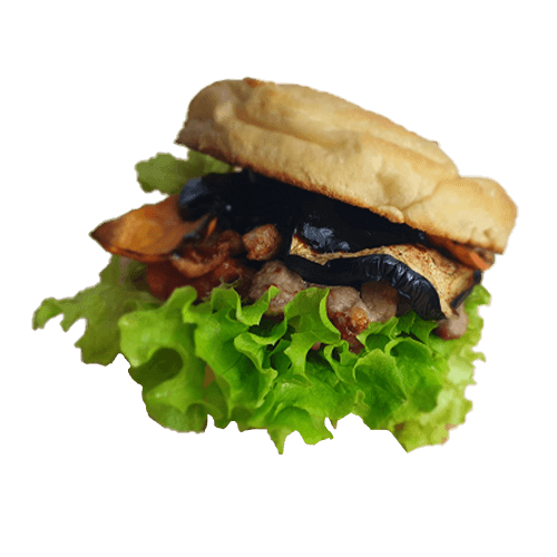 Crispy pork bun