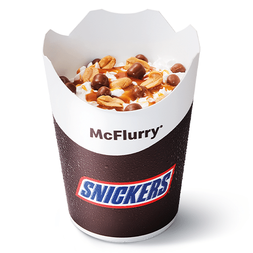 McFlurry Snickers met Karamelsaus