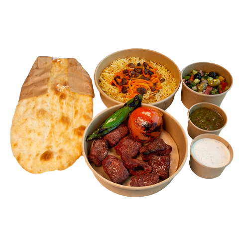 Compleet tekka kebab gerecht