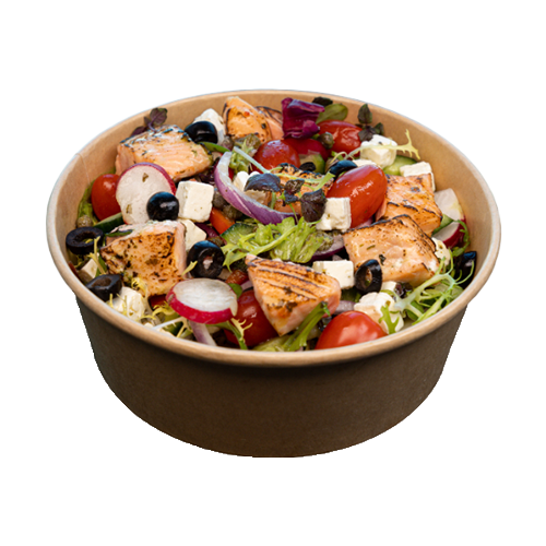Gebakken zalm salade