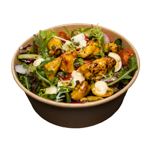 Kip kebab salade