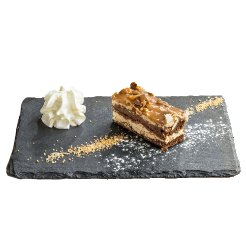 Chocolate peanut butter stack
