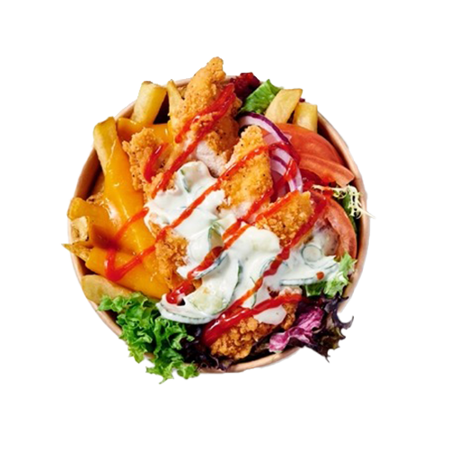 Funky kapsalon bowl vegetarisch