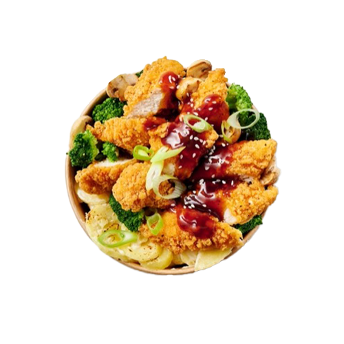 Chicken teriyaki bowl vegetarisch