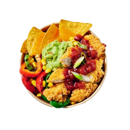 Nacho chicken bowl vegetarisch