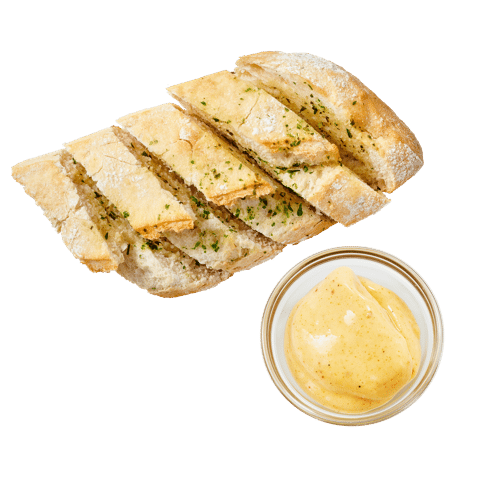Creamy buttered ovenbroodje met BowlsBurgers saus