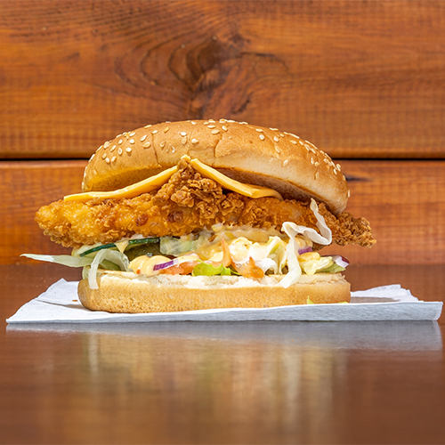 Chicken cheeseburger