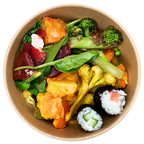 Food bar mix and match small or large bowl