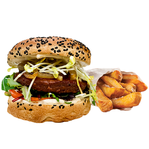 Mundo verde teriyaki burger menu