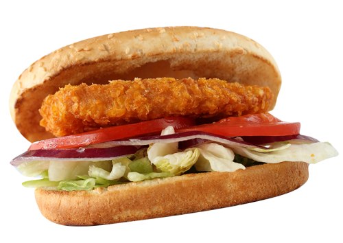 Crispy chicken burger