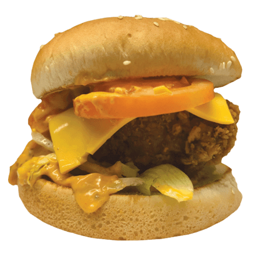 Tower chicken burger