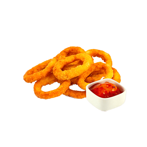 Deep fried onion rings (vegan)