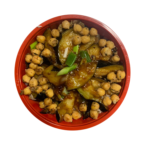 Aubergine veggi bowl