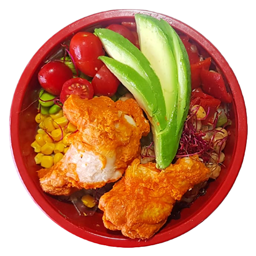 Kip drumsticks salade