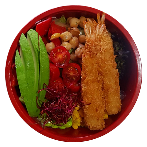 Tempura salade