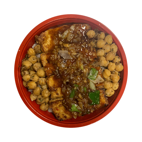 Tofu steak veggi bowl