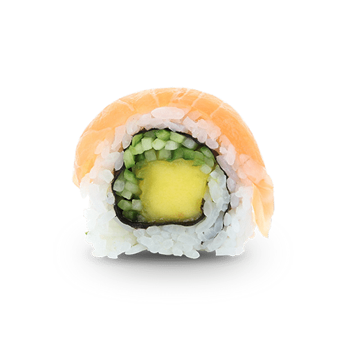 Salmon mango maki
